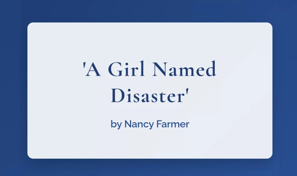 A Girl Named Disaster