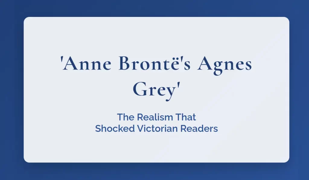 Anne Brontë's Agnes Grey