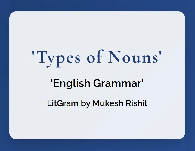 Types of Nouns