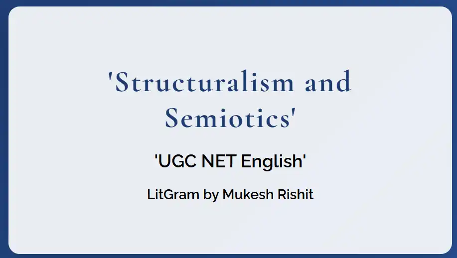 structuralism and semiotics