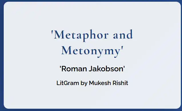 Metaphor and Metonymy