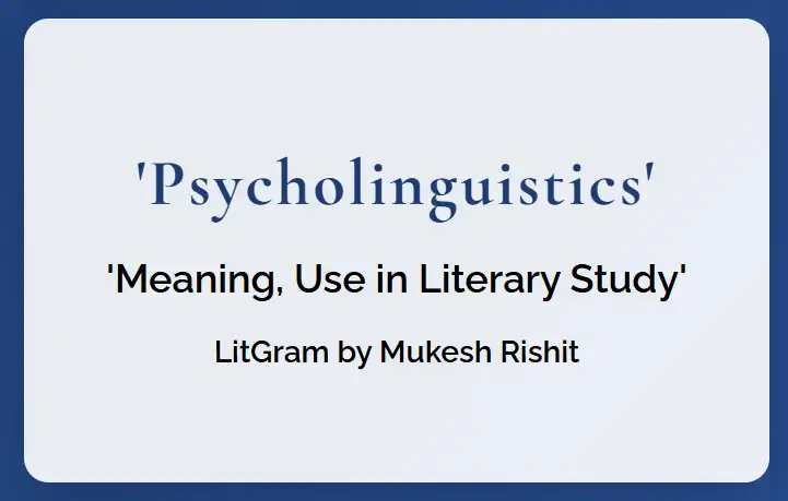 Psycholinguistics